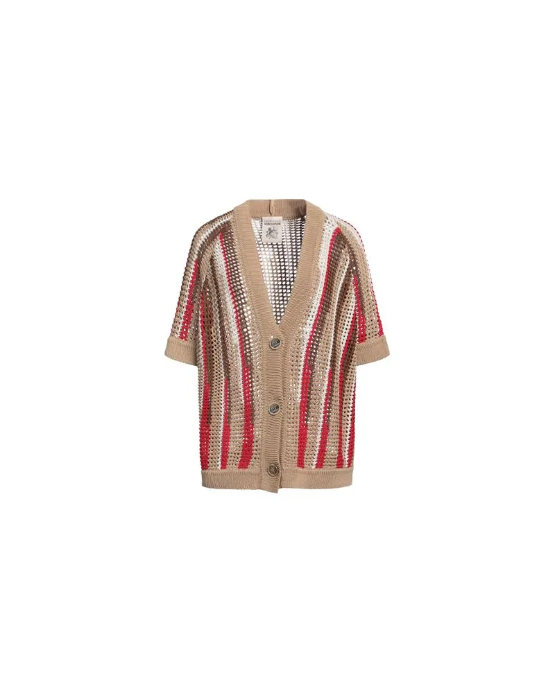 Semicouture STRICKWAREN - Strickjackenauf YOOX.COM Khaki