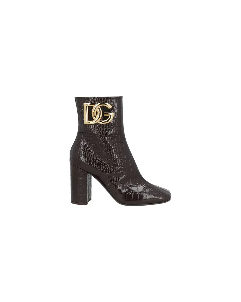 Dolce & Gabbana SCHUHE - Stiefelettenauf YOOX.COM Dunkelbraun