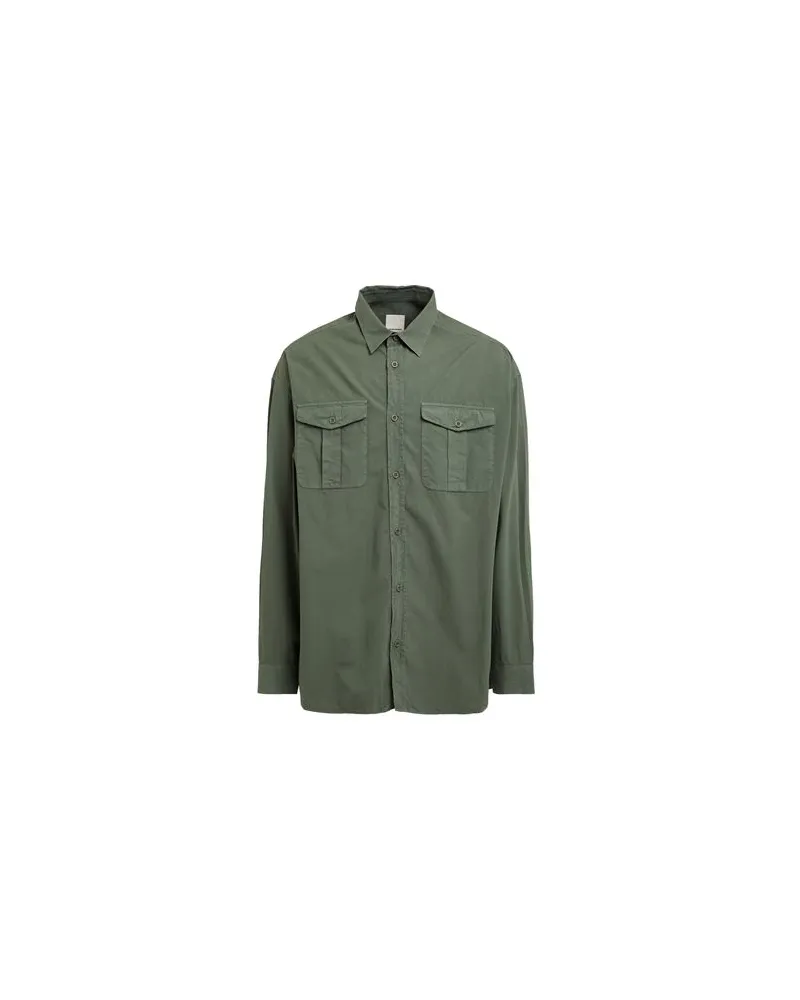 Emporio Armani TOPS - Hemdenauf YOOX.COM Militärgrün