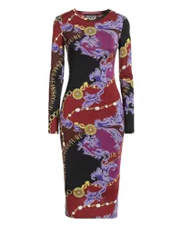 Versace Jeans Midi-Kleid Bordeaux