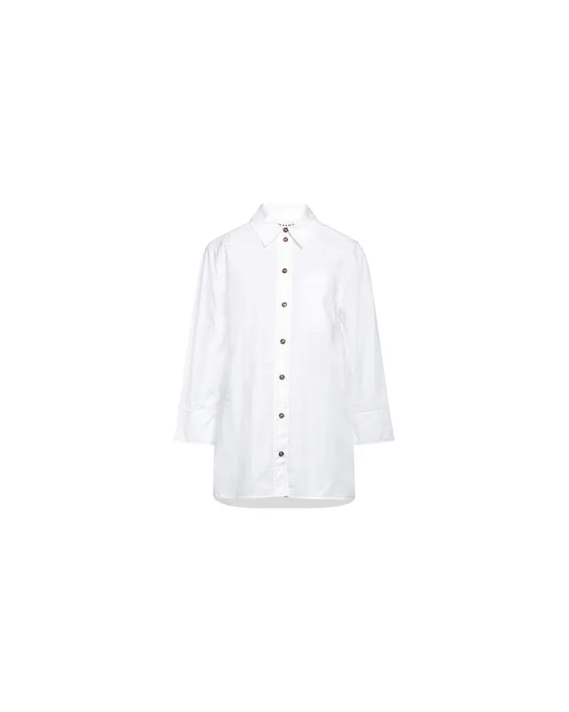 Ganni TOPS - Hemdenauf YOOX.COM Weiß
