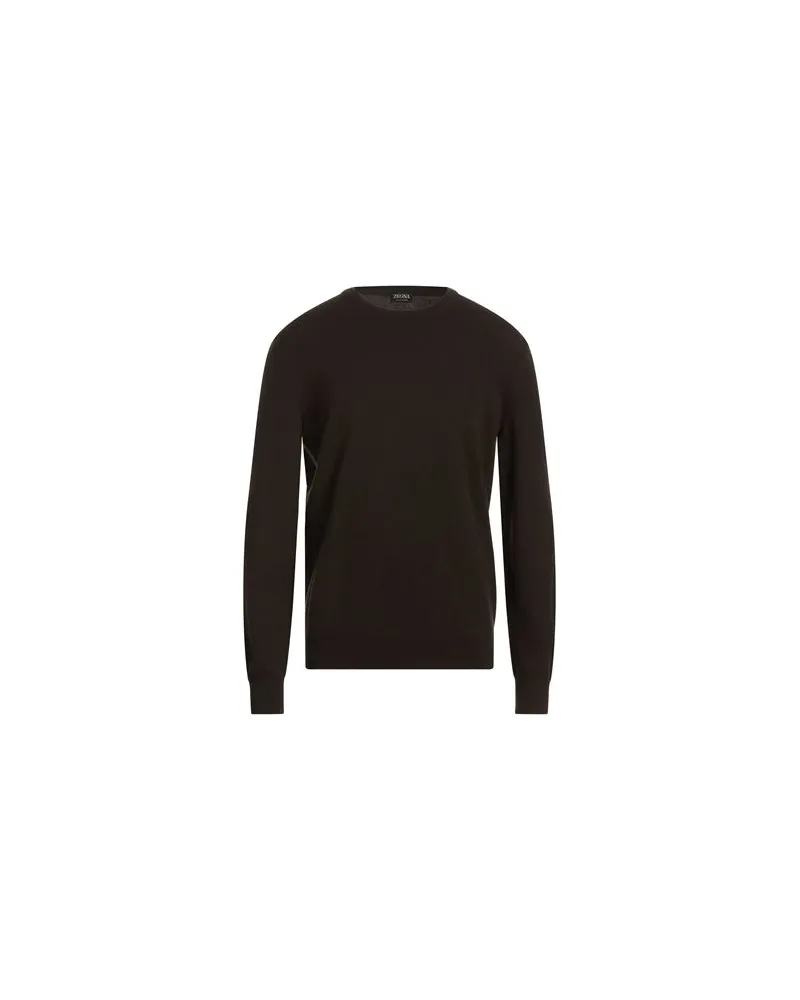 Ermenegildo Zegna OASI CASHMERE - STRICKWAREN - Pulloverauf YOOX.COM Dunkelbraun