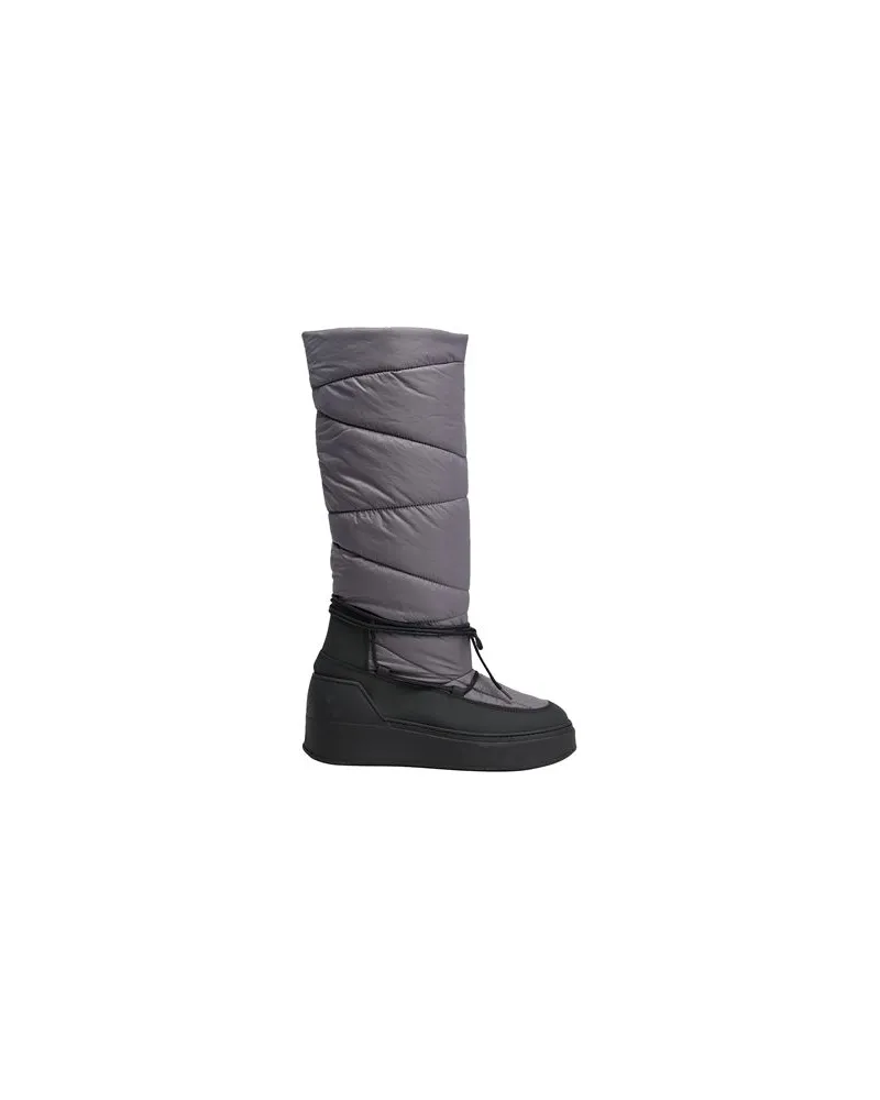 8 by Yoox NYLON PADDED SKI TALL BOOTS - SCHUHE - Stiefelauf YOOX.COM Grau
