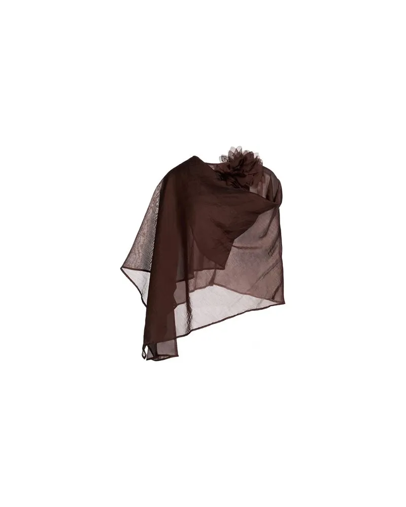 KONTATTO JACKEN & MÄNTEL - Capesauf YOOX.COM Schokobraun