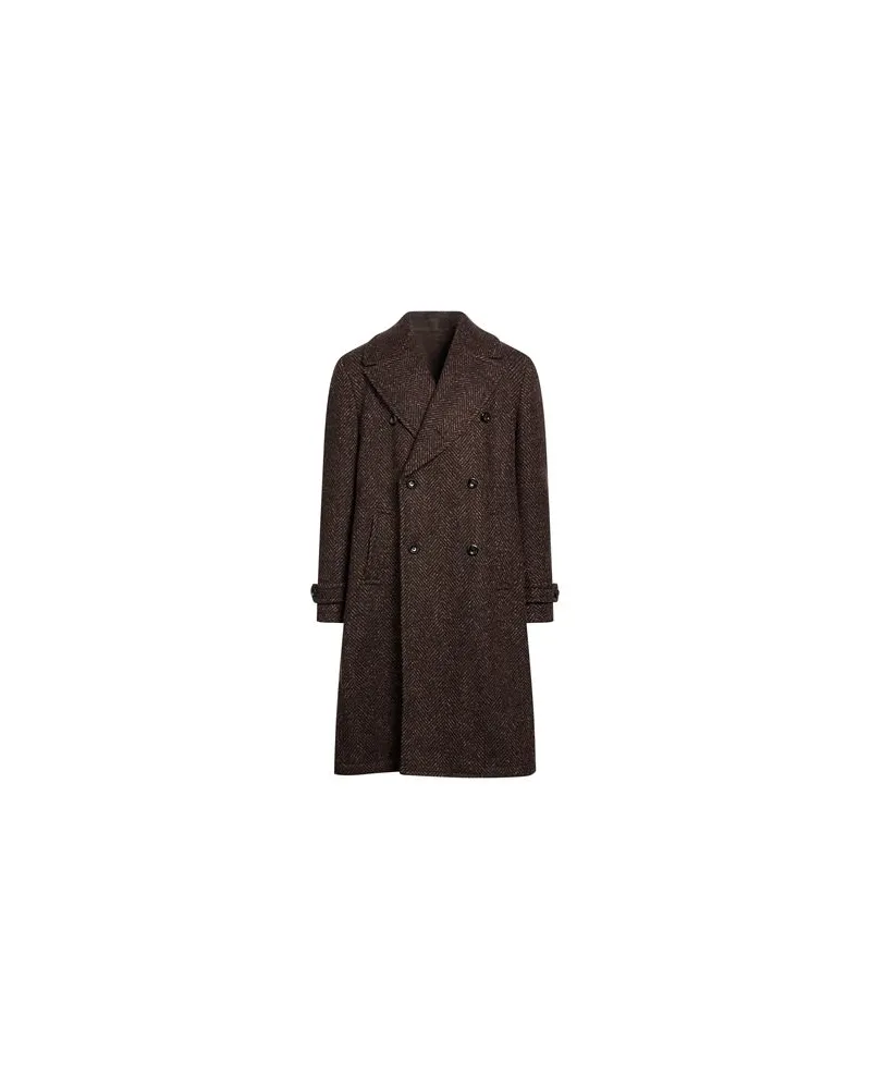 Luigi Bianchi Mantova JACKEN & MÄNTEL - Mäntelauf YOOX.COM Dunkelbraun