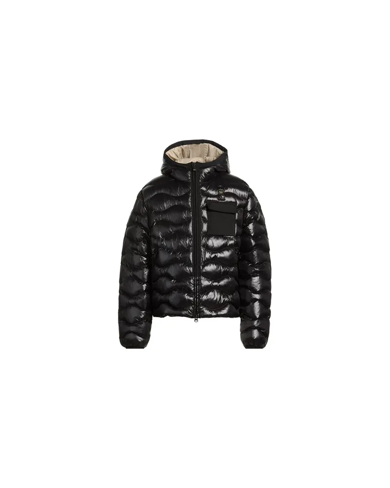 Blauer JACKEN & MÄNTEL - Pufferjacken & Daunenjackenauf YOOX.COM Schwarz