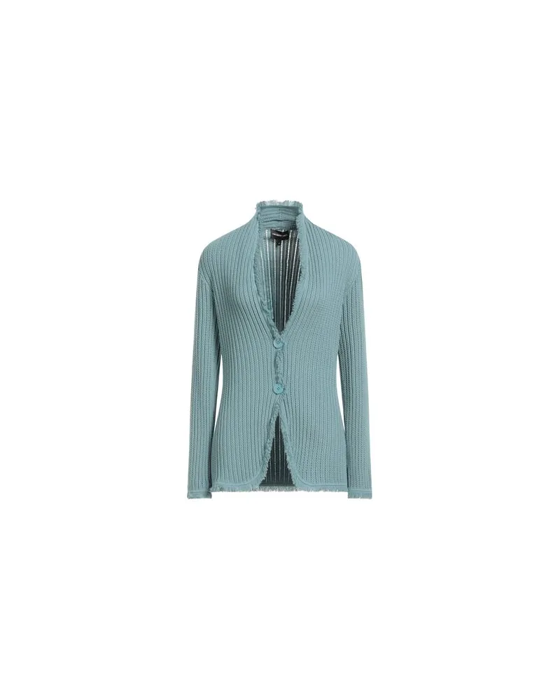 Giorgio Armani STRICKWAREN - Strickjackenauf YOOX.COM Blaugrau