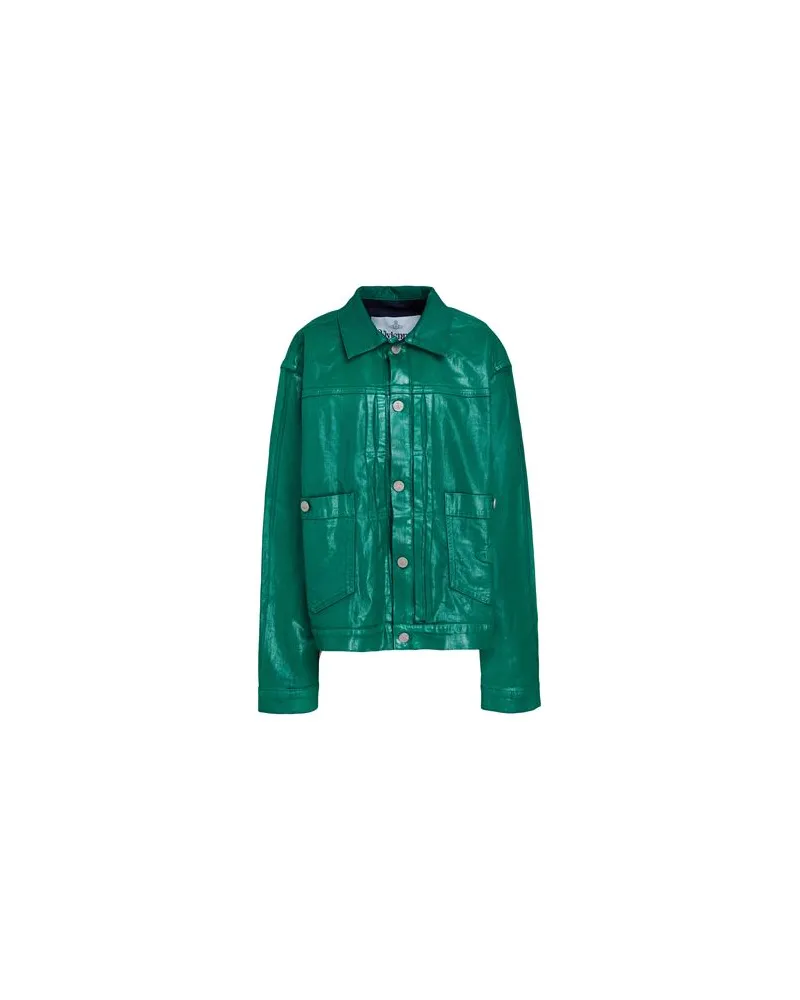 Vivienne Westwood JACKEN & MÄNTEL - Jeansjacken/Mäntelauf YOOX.COM Dunkelgrün