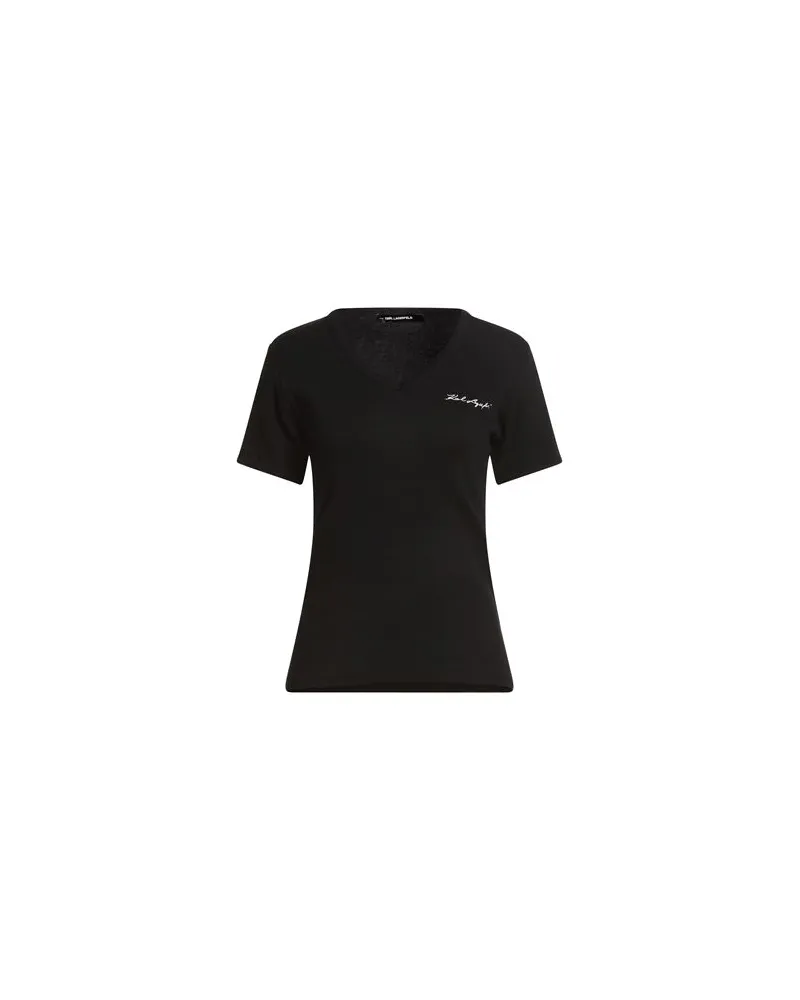 Karl Lagerfeld TOPS - T-shirtsauf YOOX.COM Schwarz