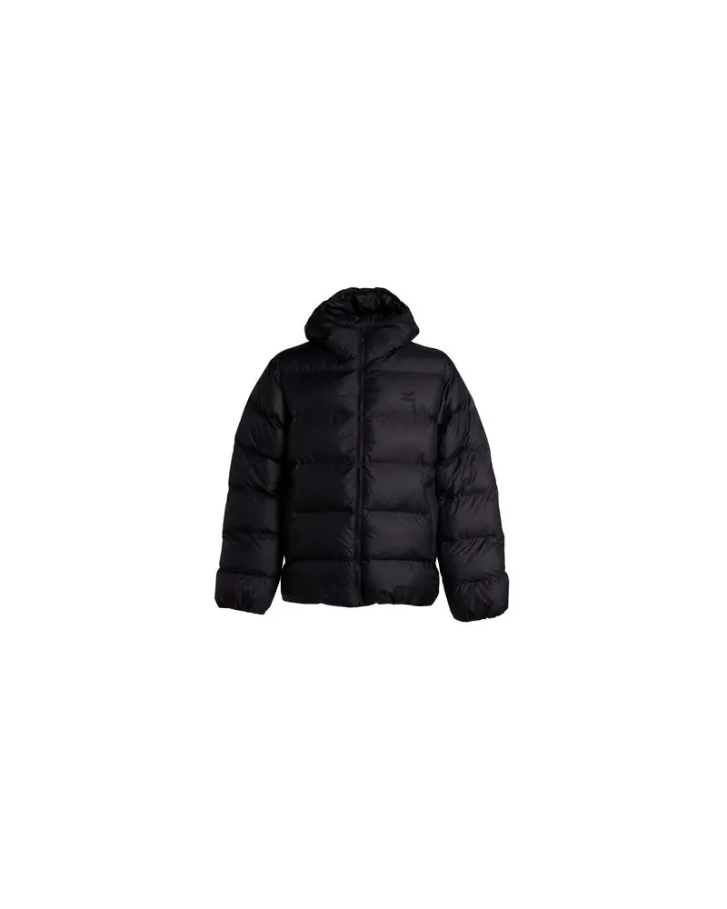 adidas COMMERCIAL PUFF - JACKEN & MÄNTEL - Pufferjacken & Daunenjackenauf YOOX.COM Schwarz