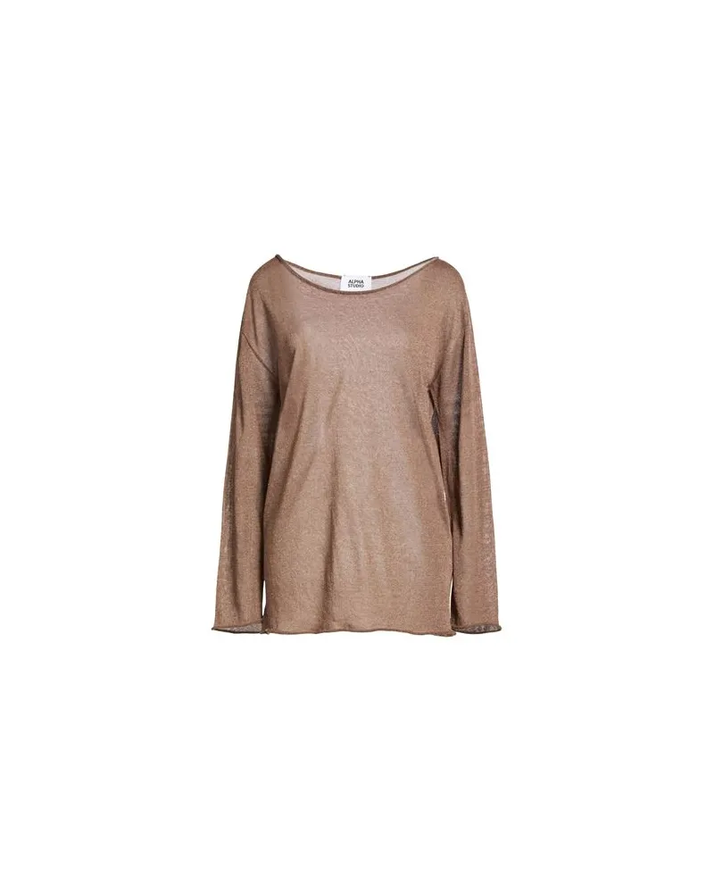 Alpha Studio STRICKWAREN - Pulloverauf YOOX.COM Braun