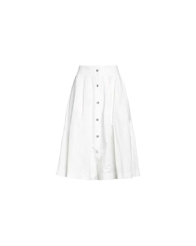 Moschino HOSEN & RÖCKE - Midi-Röckeauf YOOX.COM Weiß