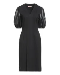 Twin-Set Midi-Kleid Schwarz