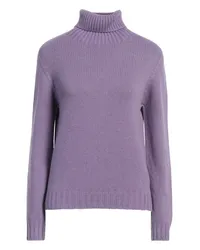 ARAGONA Rollkragenpullover Violett