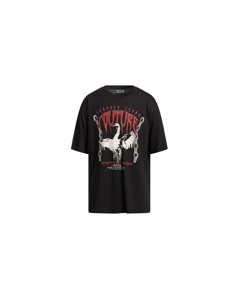 Versace Jeans TOPS - T-shirtsauf YOOX.COM Schwarz