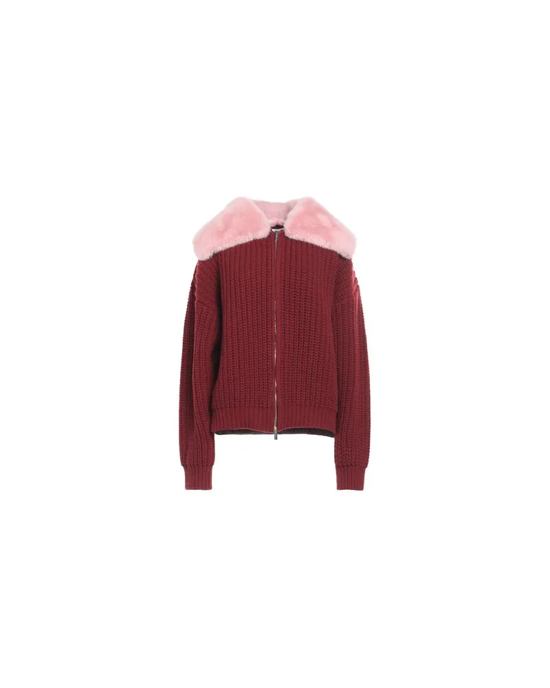 Blumarine STRICKWAREN - Strickjackenauf YOOX.COM Ziegelrot
