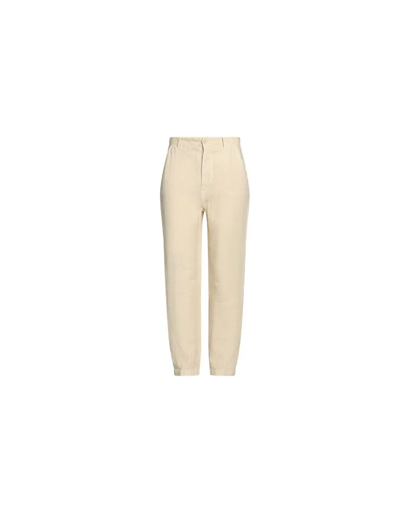 120% Lino HOSEN & RÖCKE - Hosenauf YOOX.COM Pastellgelb