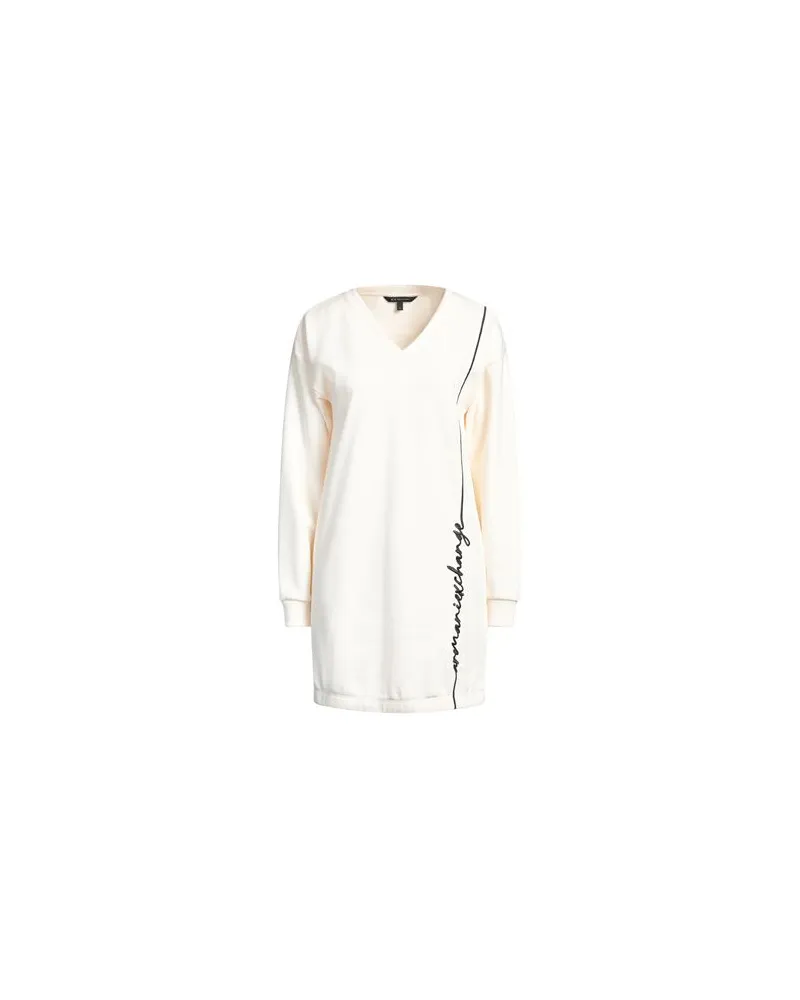 Armani Exchange KLEIDER - Mini-Kleiderauf YOOX.COM Cremeweiß
