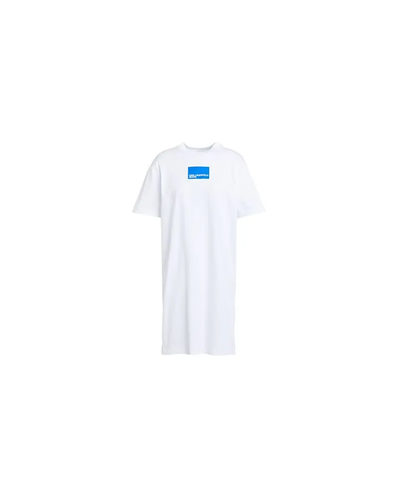 Karl Lagerfeld KLJ REGULAR SSLV TEE DRESS - KLEIDER - Mini-Kleiderauf YOOX.COM Weiß