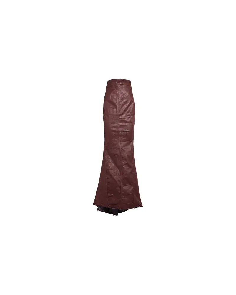 DRKSHDW by Rick Owens HOSEN & RÖCKE - Jeansröckeauf YOOX.COM Bordeaux