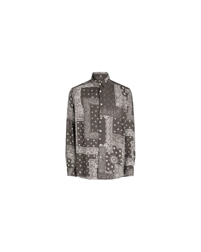 8 by Yoox PAISLEY PRINT SHIRT   - TOPS - Hemdenauf YOOX.COM Blei