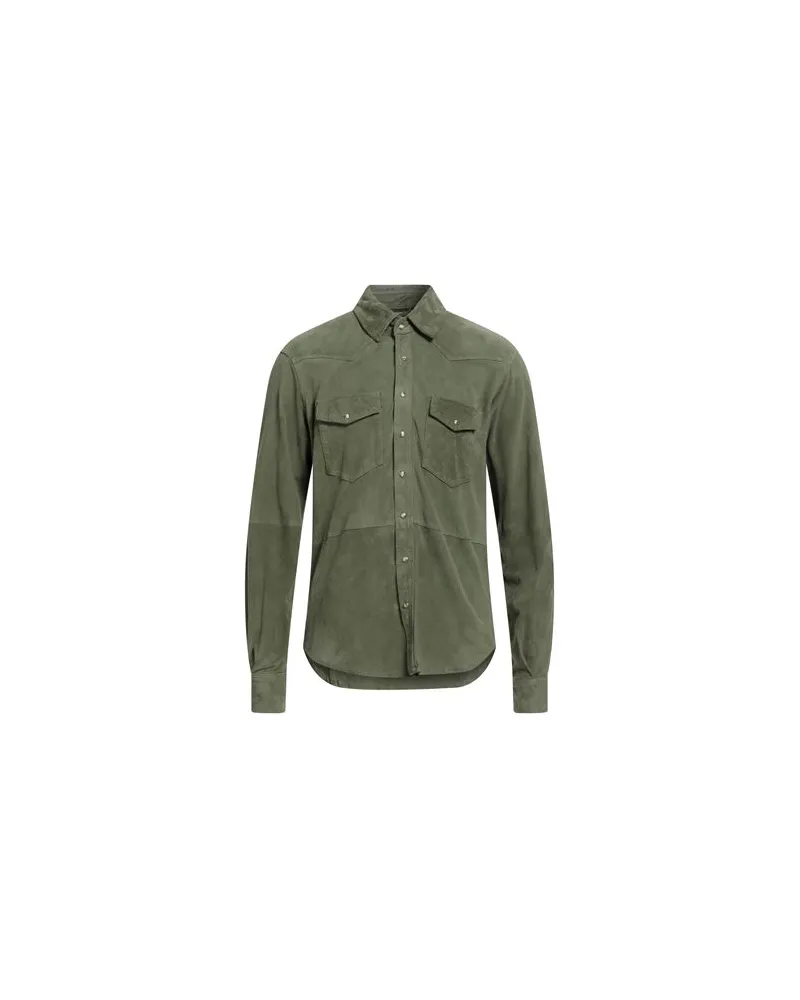 Luigi Bianchi Mantova TOPS - Hemdenauf YOOX.COM Militärgrün