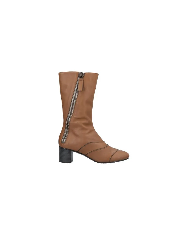 Chloé SCHUHE - Stiefelettenauf YOOX.COM Kamel