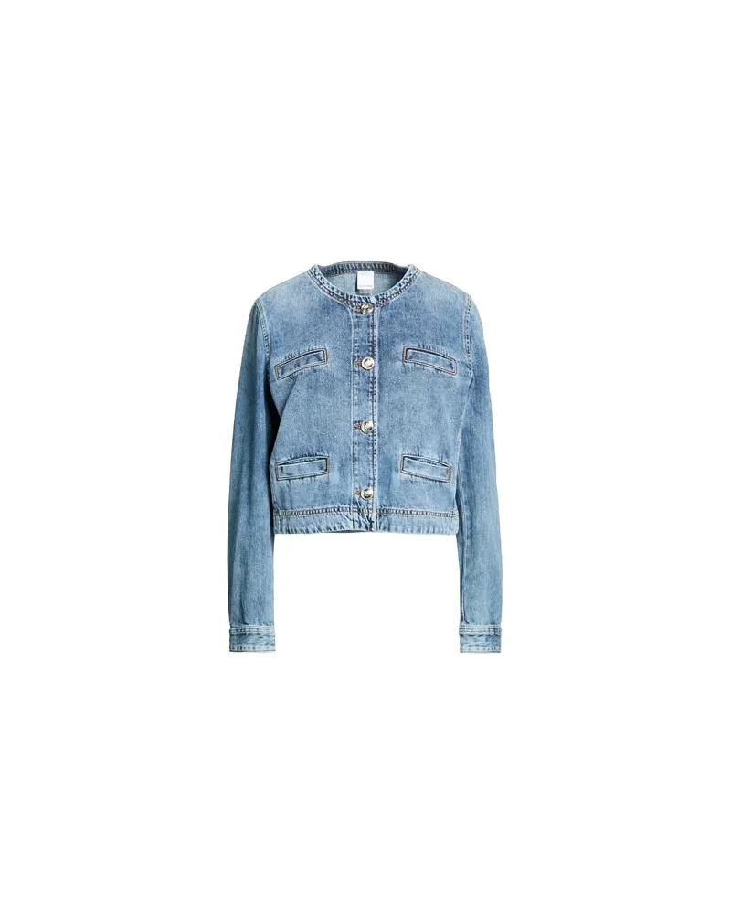 Pinko JACKEN & MÄNTEL - Jeansjacken/Mäntelauf YOOX.COM Blau