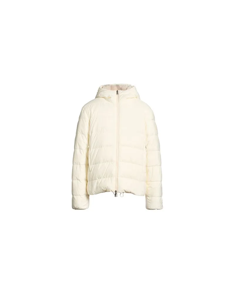 Moncler JACKEN & MÄNTEL - Pufferjacken & Daunenjackenauf YOOX.COM Cremeweiß