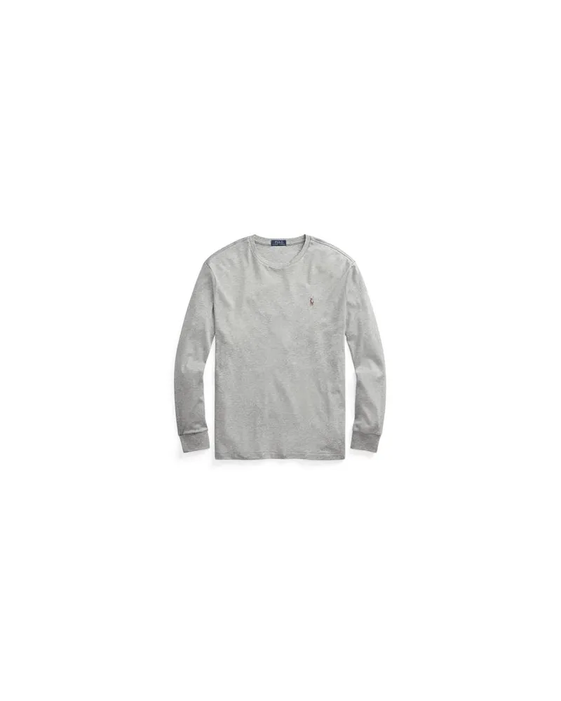 Ralph Lauren CUSTOM SLIM SOFT COTTON TEE  - TOPS - T-shirtsauf YOOX.COM Grau