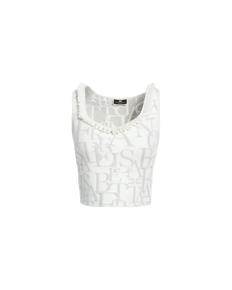 Elisabetta Franchi TOPS - Topsauf YOOX.COM Weiß