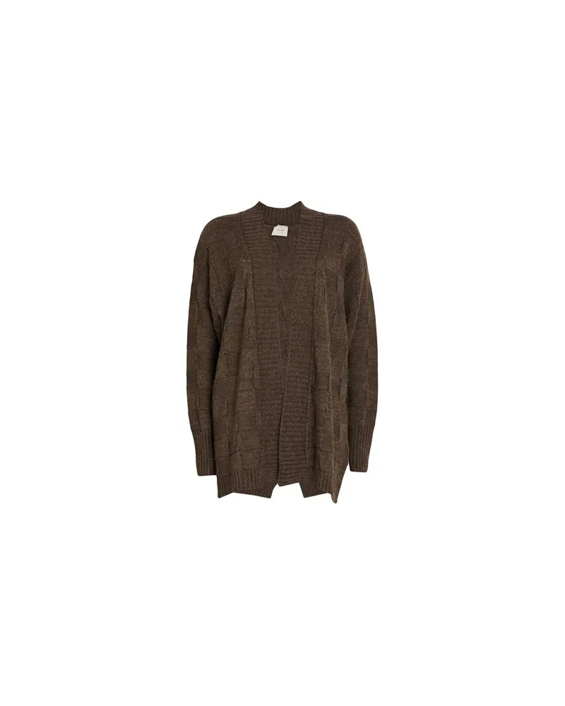 ALYSI STRICKWAREN - Strickjackenauf YOOX.COM Maulwurfsgrau