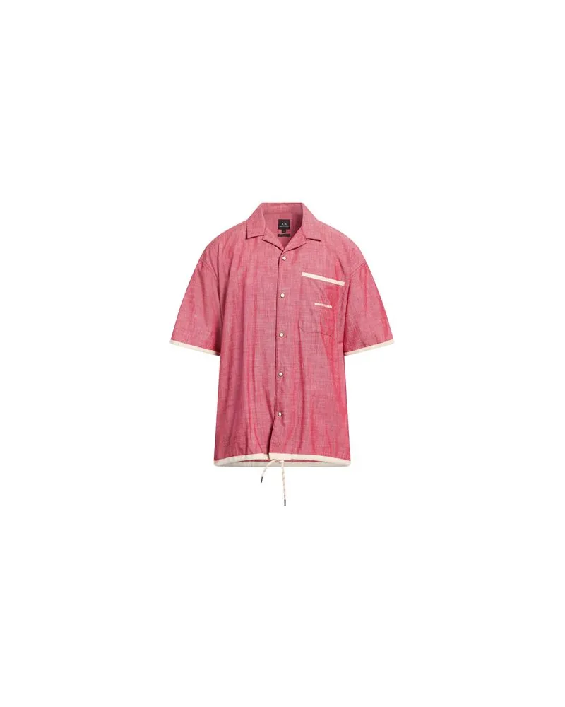 Armani Exchange TOPS - Jeanshemdenauf YOOX.COM Rot