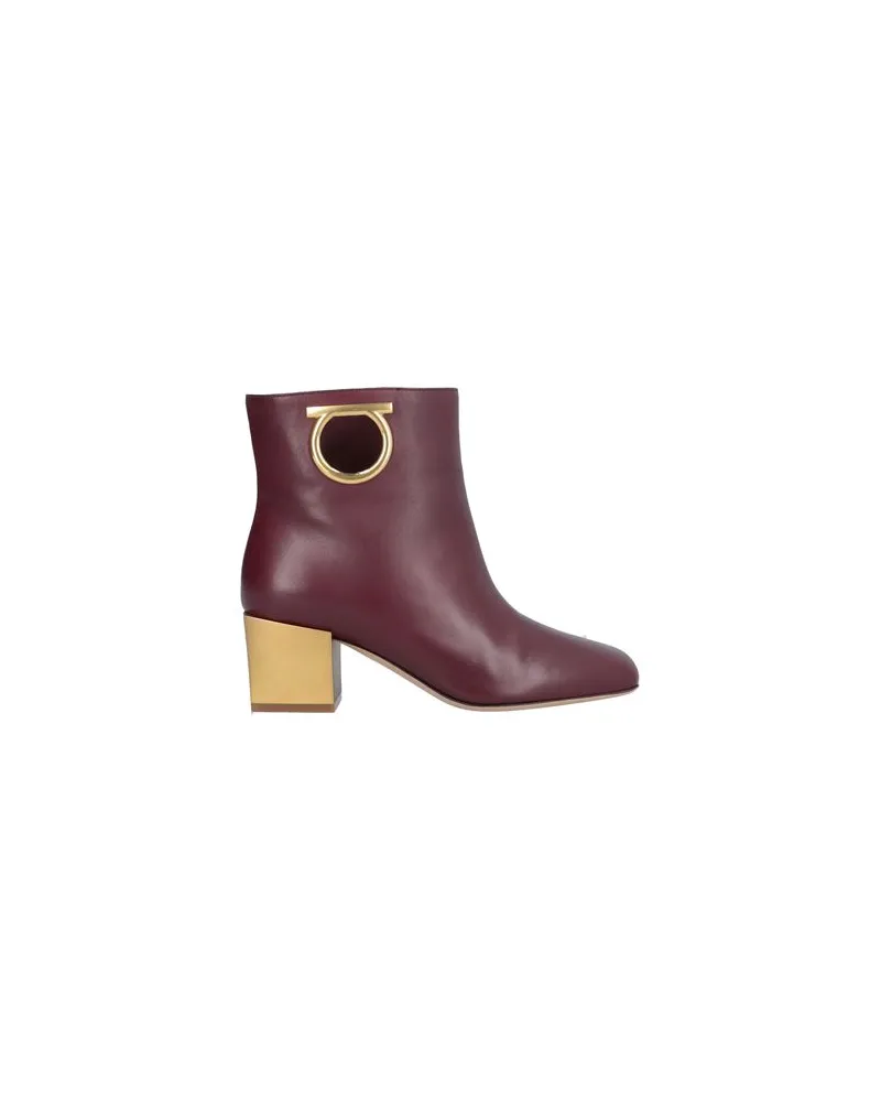 Ferragamo SCHUHE - Stiefelettenauf YOOX.COM Bordeaux