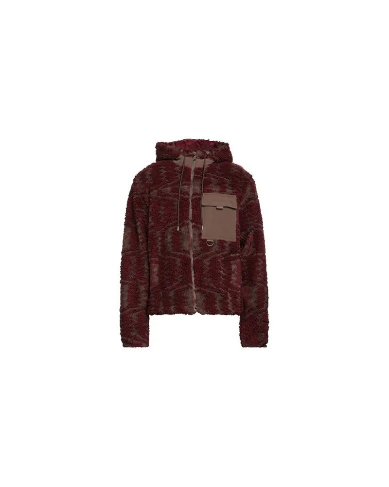 John Elliott + Co JACKEN & MÄNTEL - Shearling- & Kunstfellauf YOOX.COM Bordeaux