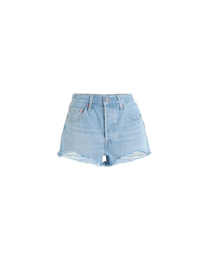 Levi's 501® ORIGINAL SHORT LIGHT INDIGO - WORN IN  - HOSEN & RÖCKE - Jeansshortsauf YOOX.COM Blau