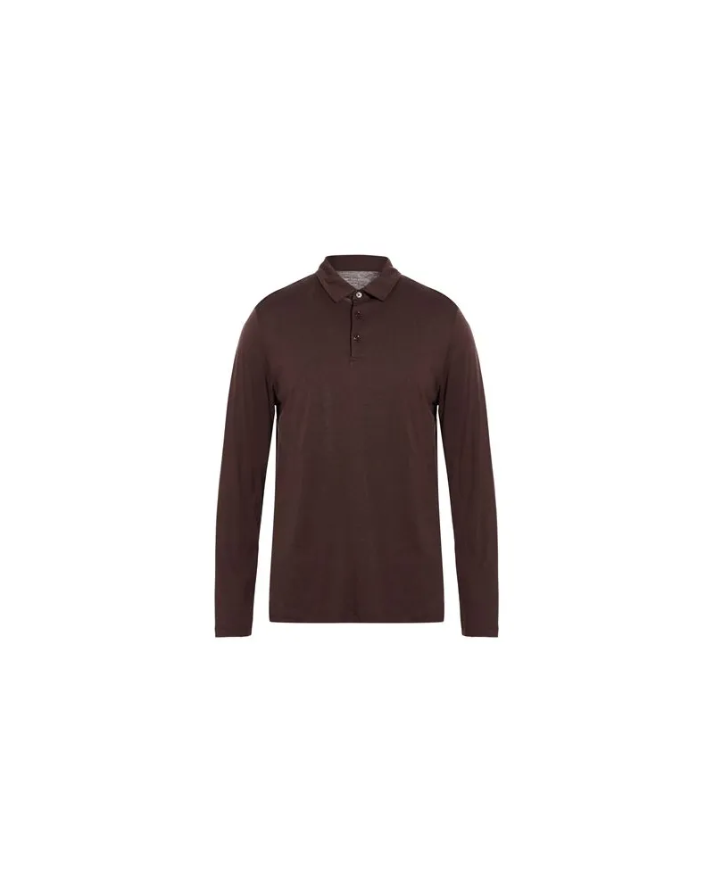 Majestic TOPS - Poloshirtsauf YOOX.COM Schokobraun