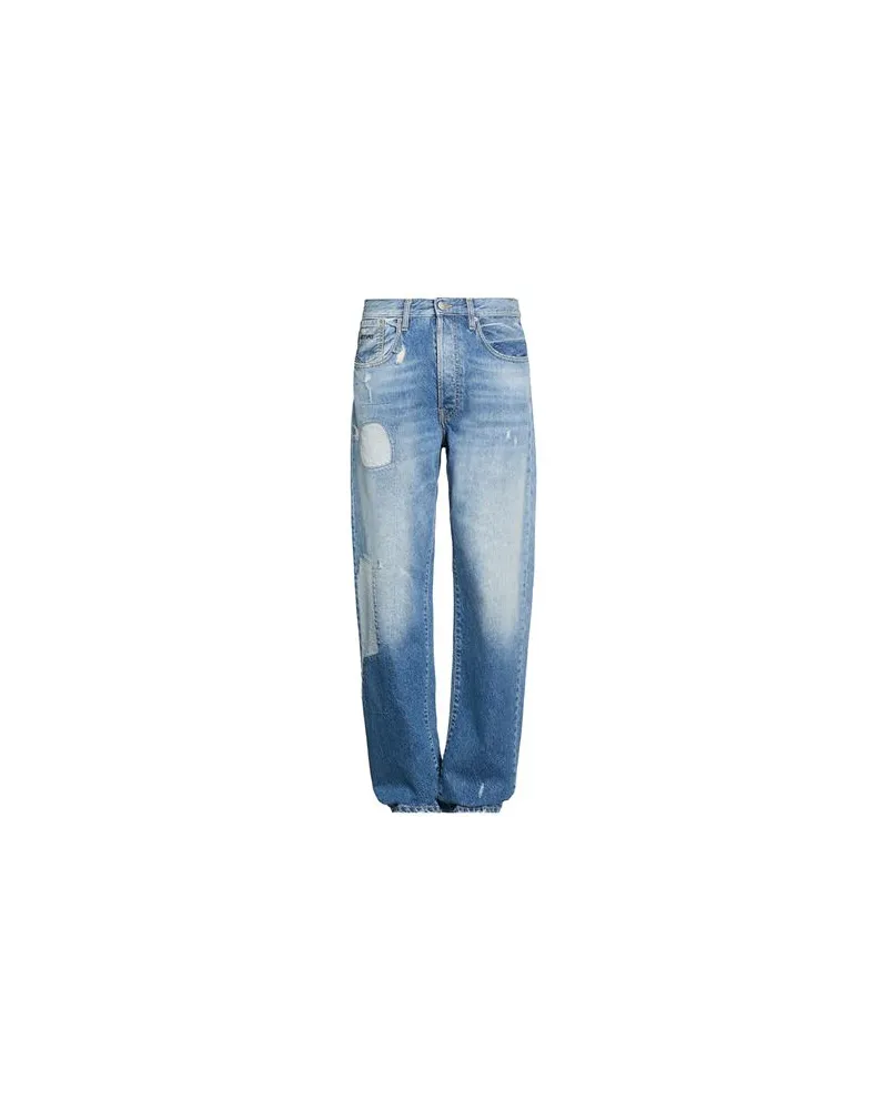 ENTERPRISE JAPAN HOSEN & RÖCKE - Jeanshosenauf YOOX.COM Blau