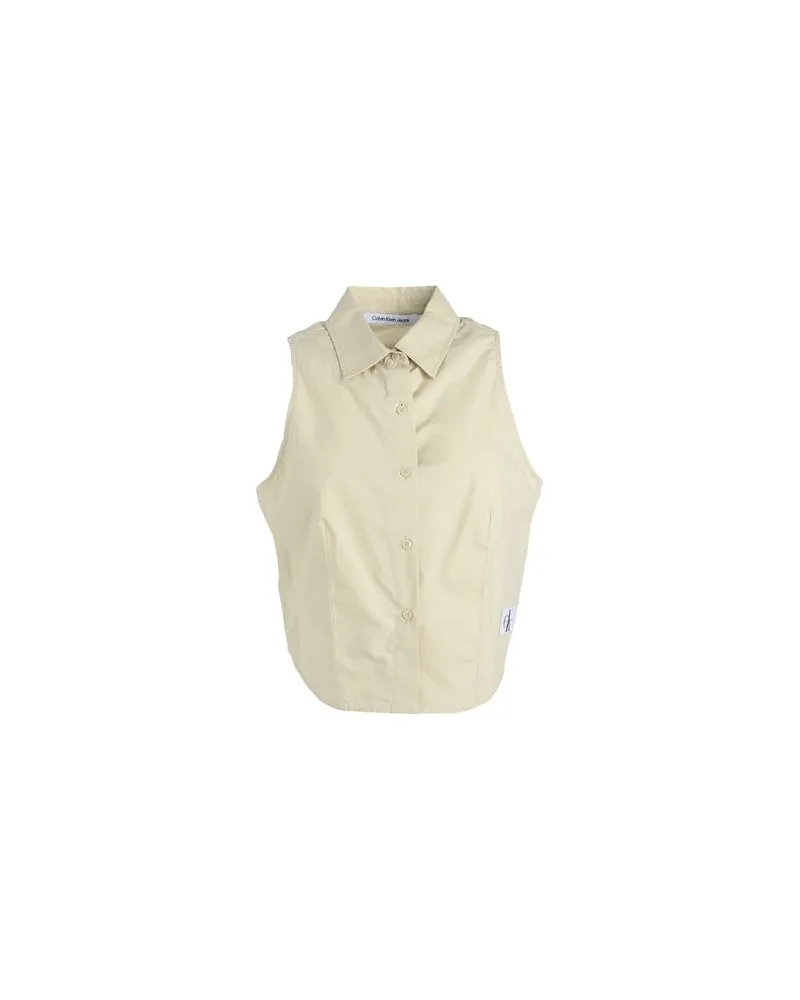 Calvin Klein TOPS - Hemdenauf YOOX.COM Salbeigrün