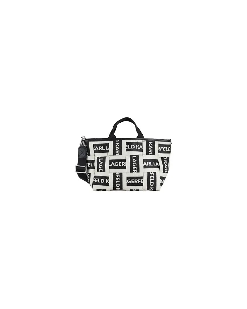 Karl Lagerfeld K/WEBBING LOGO SM TOTE  - TASCHEN - Handtaschenauf YOOX.COM Schwarz