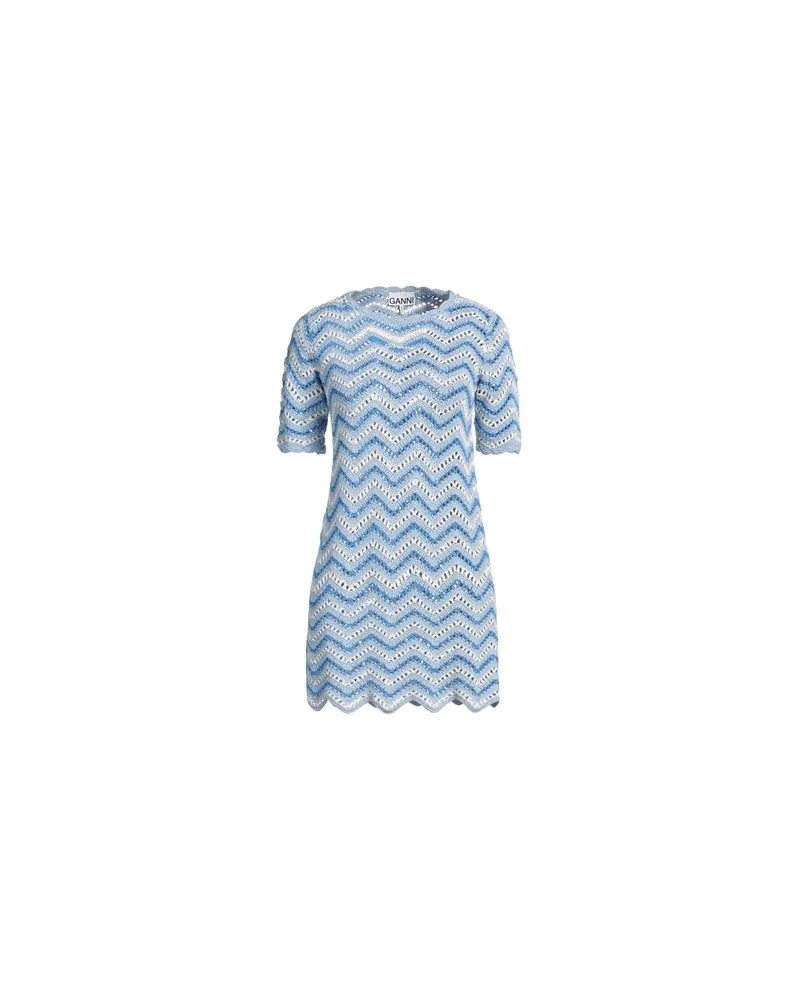 Ganni KLEIDER - Mini-Kleiderauf YOOX.COM Hellblau