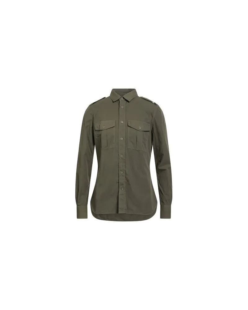 Glanshirt TOPS - Hemdenauf YOOX.COM Militärgrün