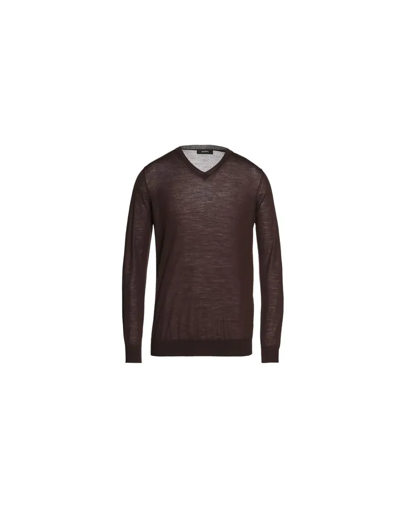 Alpha Studio STRICKWAREN - Pulloverauf YOOX.COM Dunkelbraun