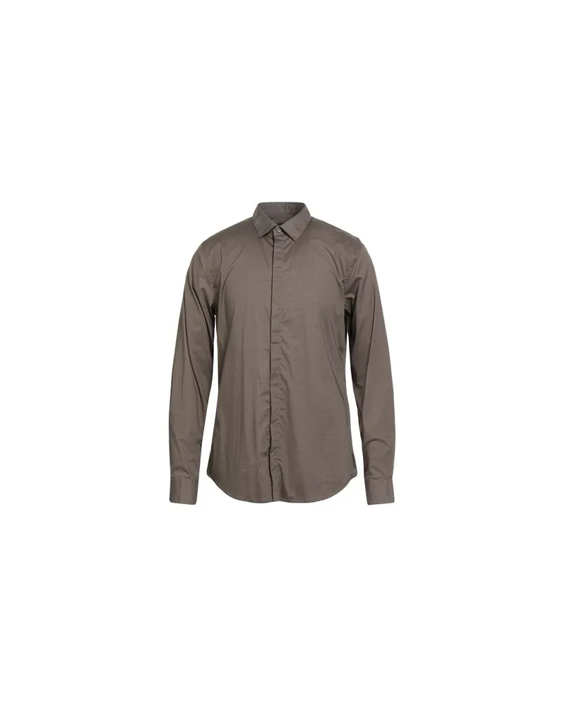 Armani Exchange TOPS - Hemdenauf YOOX.COM Khaki