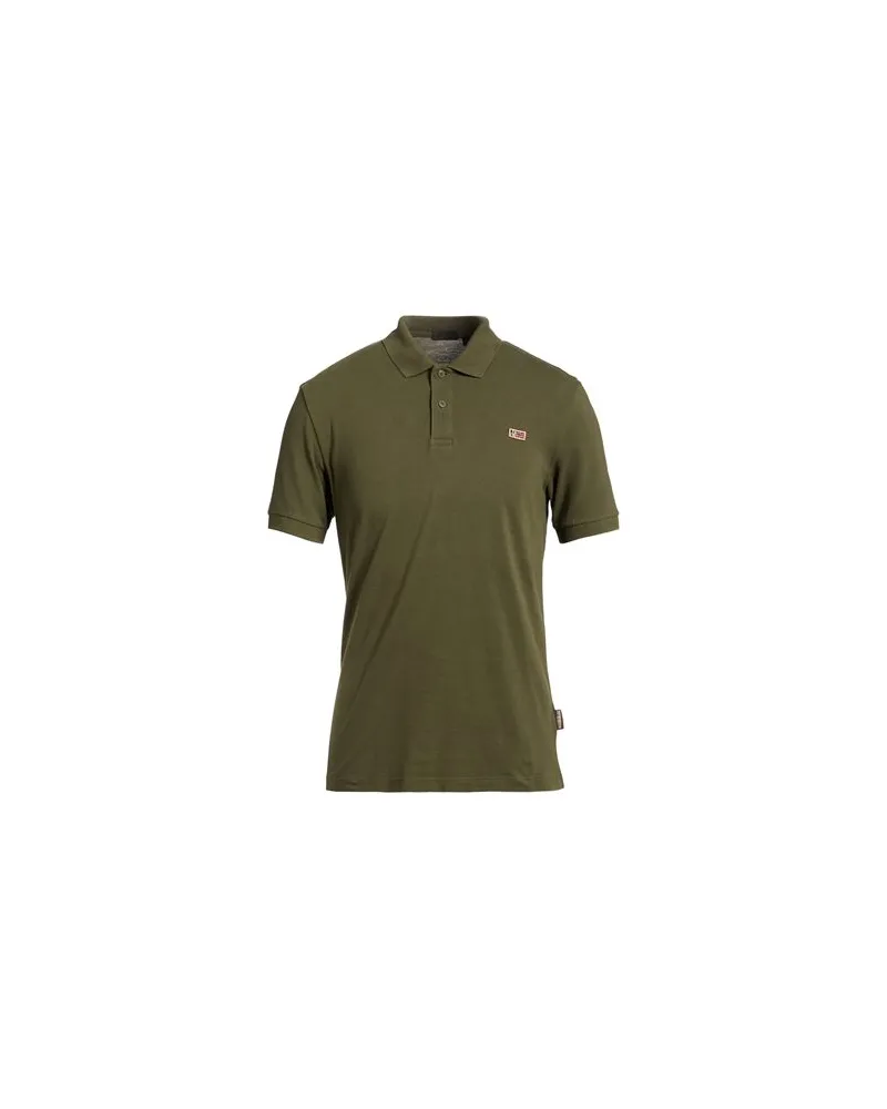 Napapijri TOPS - Poloshirtsauf YOOX.COM Militärgrün