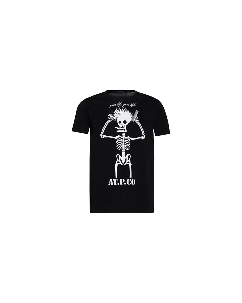 AT.P.CO TOPS - T-shirtsauf YOOX.COM Schwarz