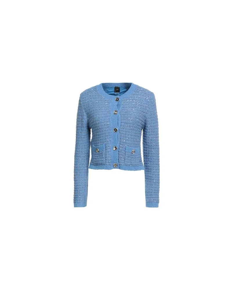 Pinko STRICKWAREN - Strickjackenauf YOOX.COM Azurblau