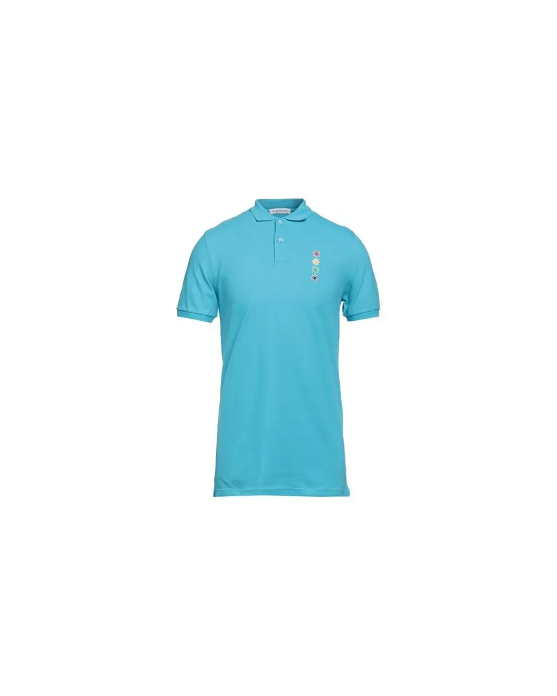 Manuel Ritz TOPS - Poloshirtsauf YOOX.COM Azurblau
