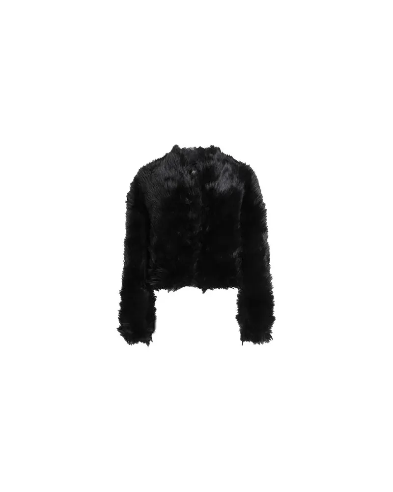 Free People JACKEN & MÄNTEL - Shearling- & Kunstfellauf YOOX.COM Schwarz