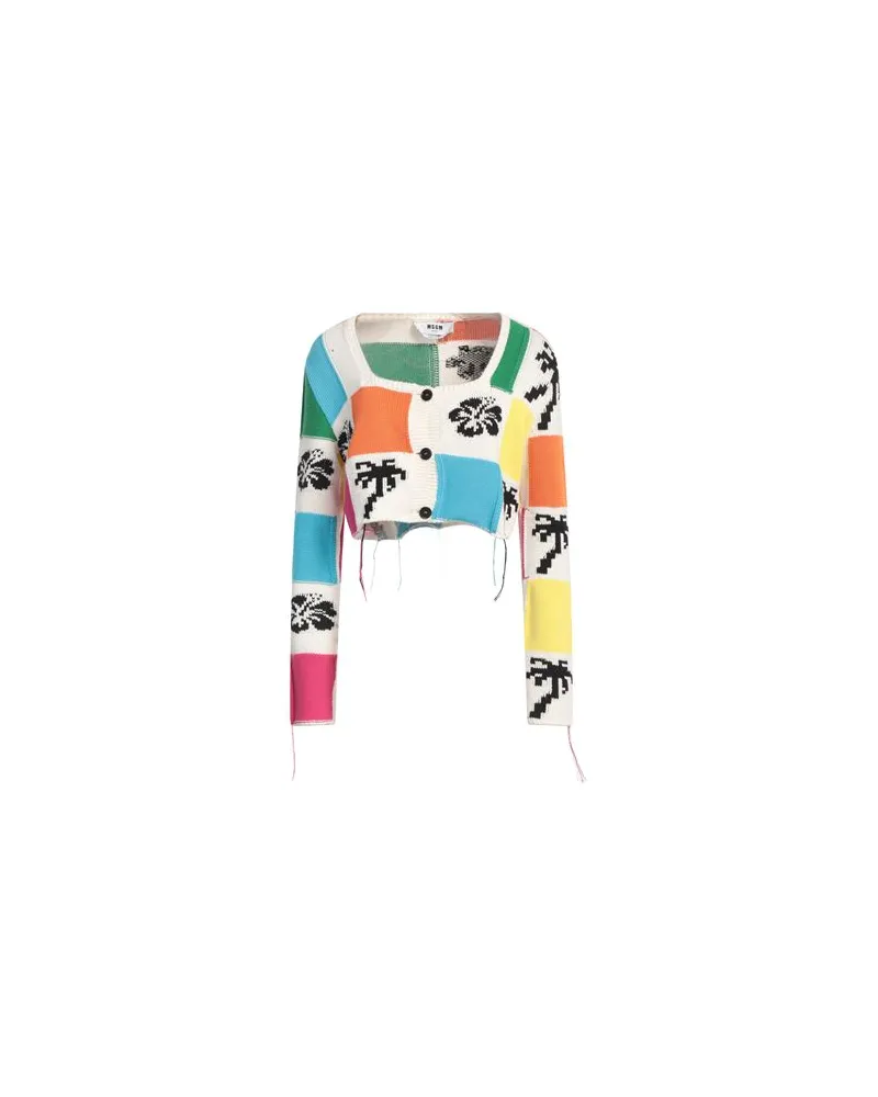 MSGM STRICKWAREN - Strickjackenauf YOOX.COM Weiß